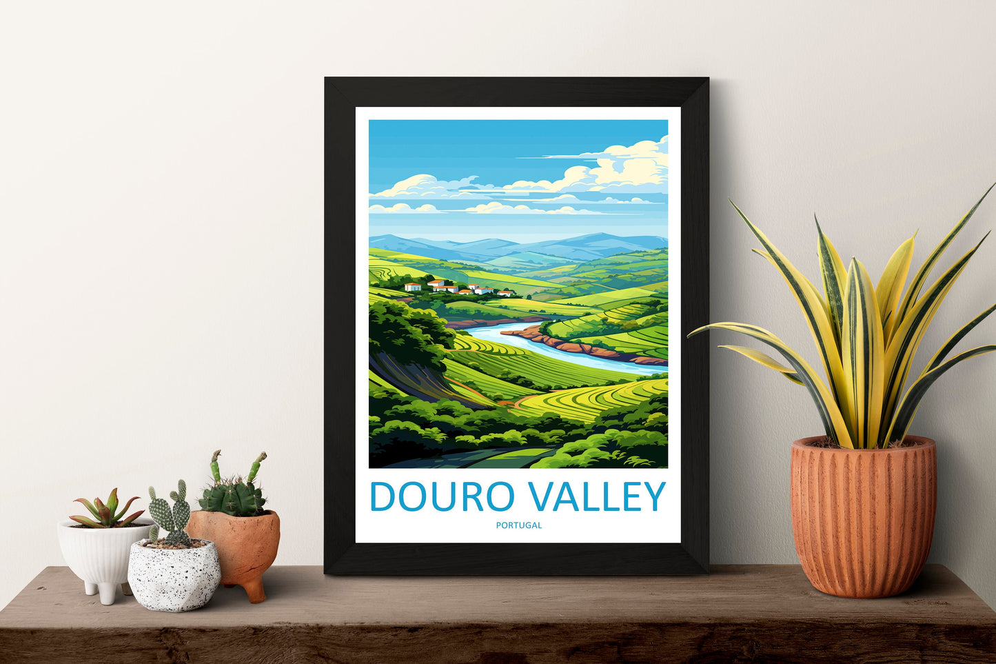 Douro Valley Travel Print Wall Art Douro Valley Wall Hanging Home Décor Douro Valley Gift Art Lovers Portugal Art Lover Gift Douro Valley