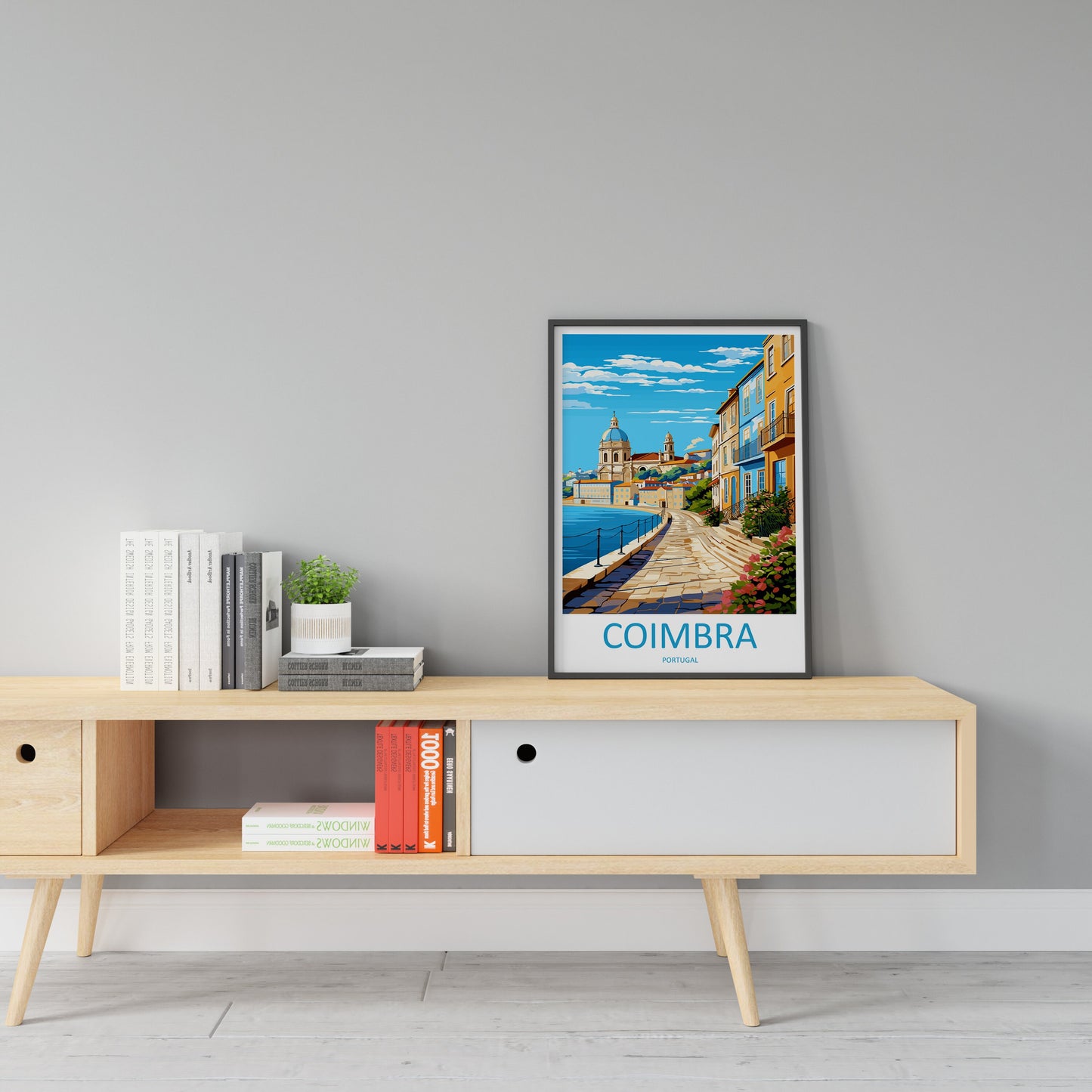 Coimbra Travel Print Wall Art Coimbra Wall Hanging Home Décor Coimbra Gift Art Lovers Portugal Art Lover Gift Coimbra