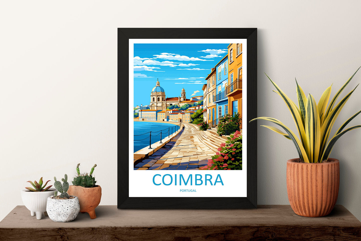 Coimbra Travel Print Wall Art Coimbra Wall Hanging Home Décor Coimbra Gift Art Lovers Portugal Art Lover Gift Coimbra