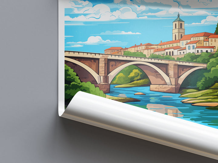 Chaves Travel Print Wall Art Chaves Wall Hanging Home Décor Chaves Gift Art Lovers Portugal Art Lover Gift Chaves Wall Art