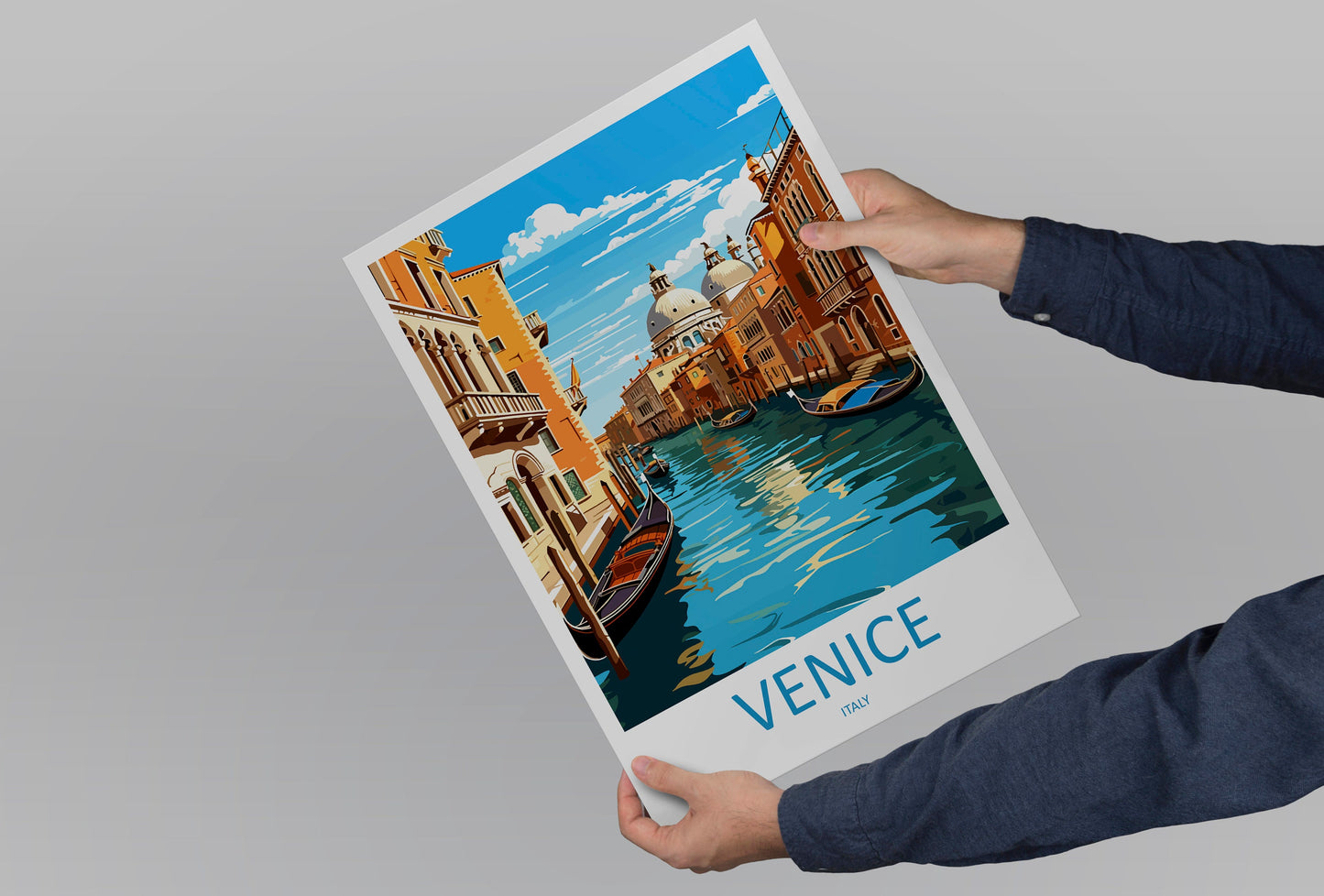 Venice Travel Print Wall Art Venice Italy Wall Hanging Home Decoration Venice Gift Art Lovers Wall Art Print Venice Italy St. Mark's Square