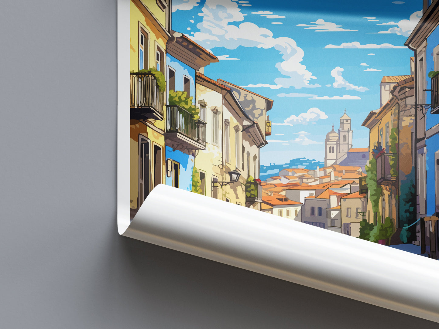 Braga Travel Print Wall Art Braga Wall Hanging Home Décor Braga Gift Art Lovers Portugal Art Lover Gift Braga Wall Art