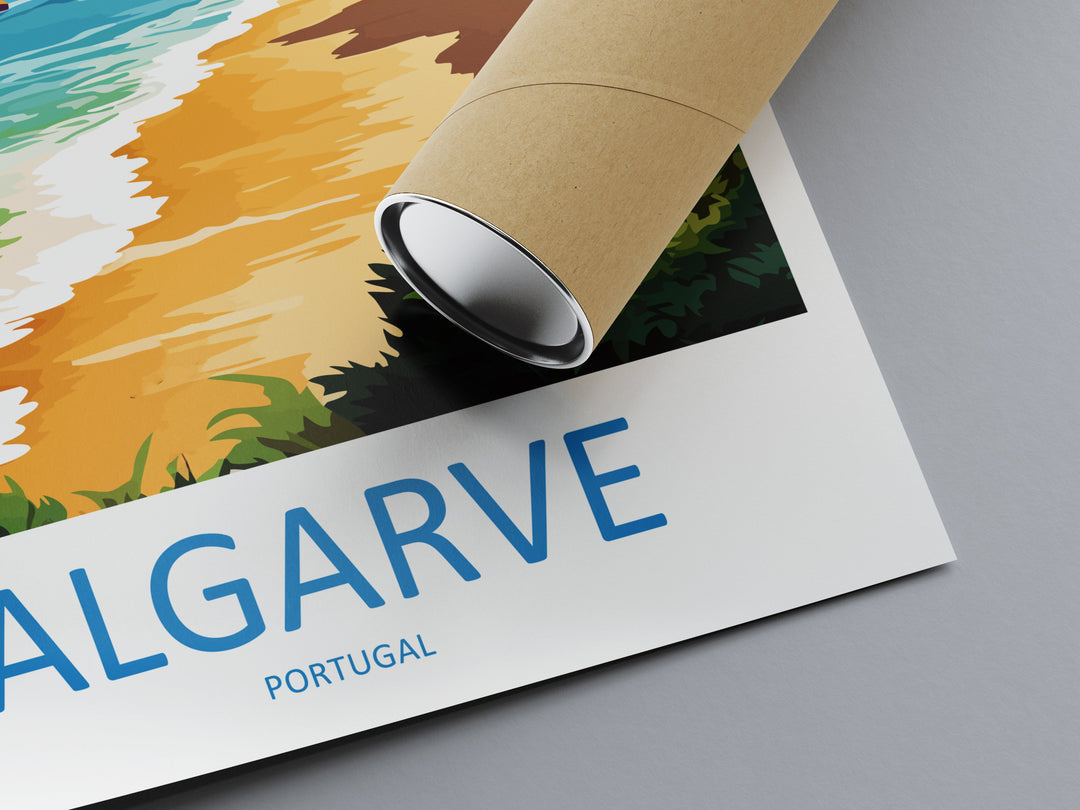 Algarve Travel Print Wall Art Algarve Wall Hanging Home Décor Algarve Gift Art Lovers Portugal Art Lover Gift Algarve Wall Art