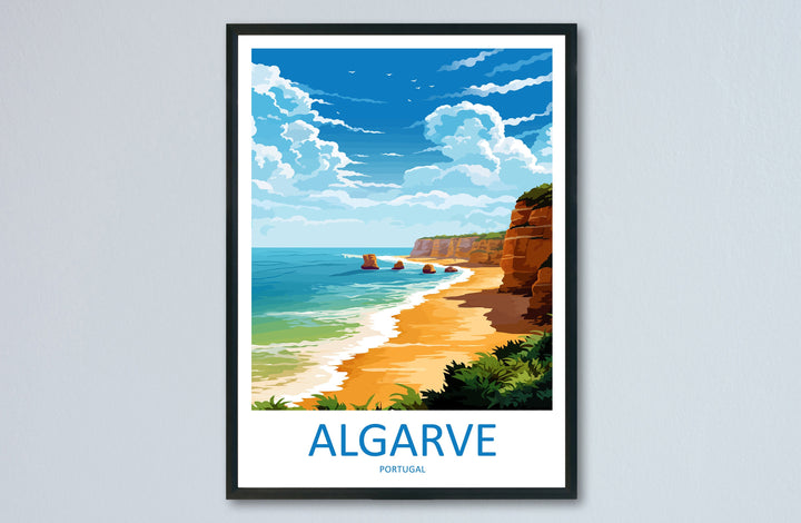 Algarve Travel Print Wall Art Algarve Wall Hanging Home Décor Algarve Gift Art Lovers Portugal Art Lover Gift Algarve Wall Art