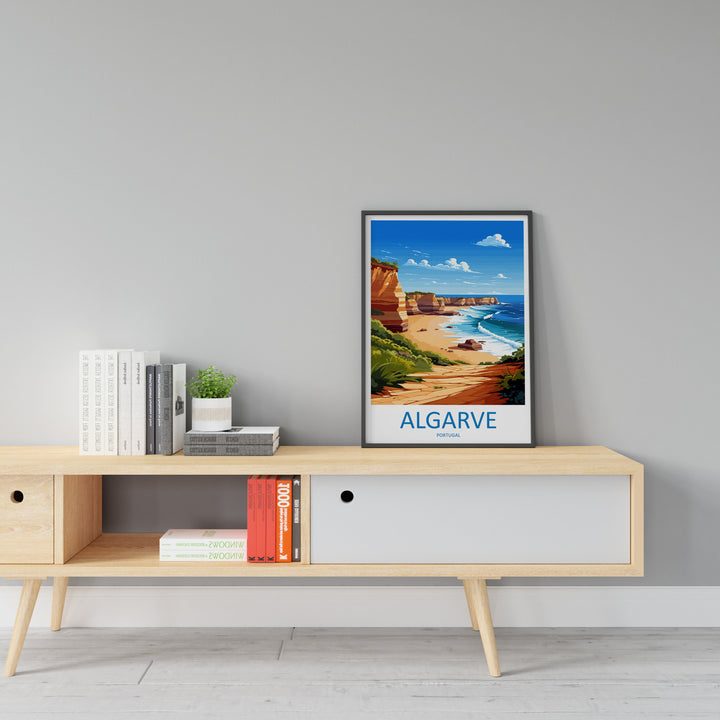 Algarve Travel Print Wall Art Algarve Wall Hanging Home Décor Algarve Gift Art Lovers Portugal Art Lover Gift Algarve Wall Art