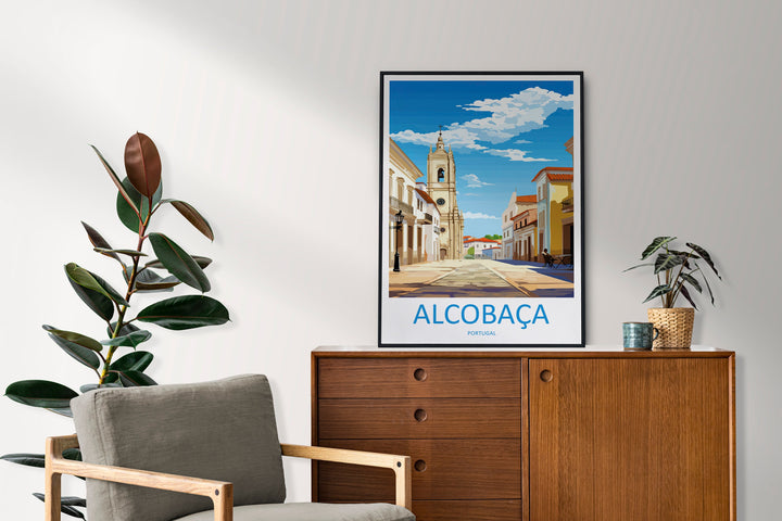 Alcobaça Travel Print Wall Art Alcobaça Wall Hanging Home Décor Alcobaça Gift Art Lovers Portugal Art Lover Gift Alcobaça Wall Art