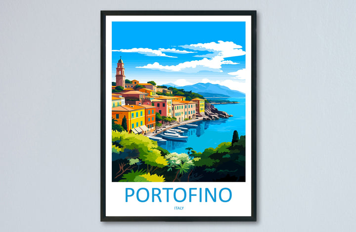Portofino Travel Print Wall Art Portofino Wall Hanging Home Décor Portofino Gift Art Lovers Italy Art Lover Gift Portofino Print Portofino