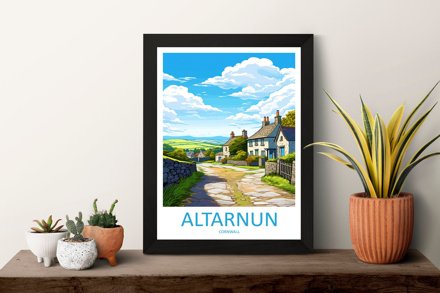 Altarnun Travel Print Wall Art Altarnun Wall Hanging Home Décor Altarnun Gift Art Lovers England Art Lover Gift Altarnun Travel Souvenir