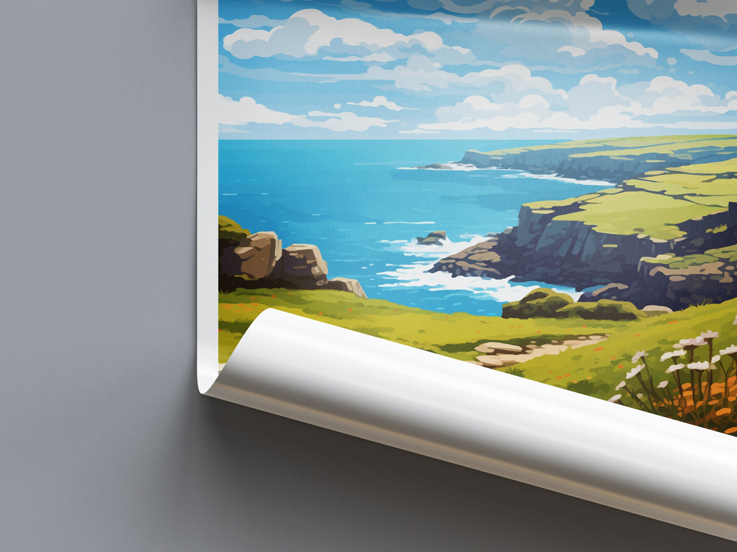 Zennor Travel Print Wall Art Zennor Wall Hanging Home Décor Zennor Gift Art Lovers England Art Lover Gift Zennor Travel Souvenir