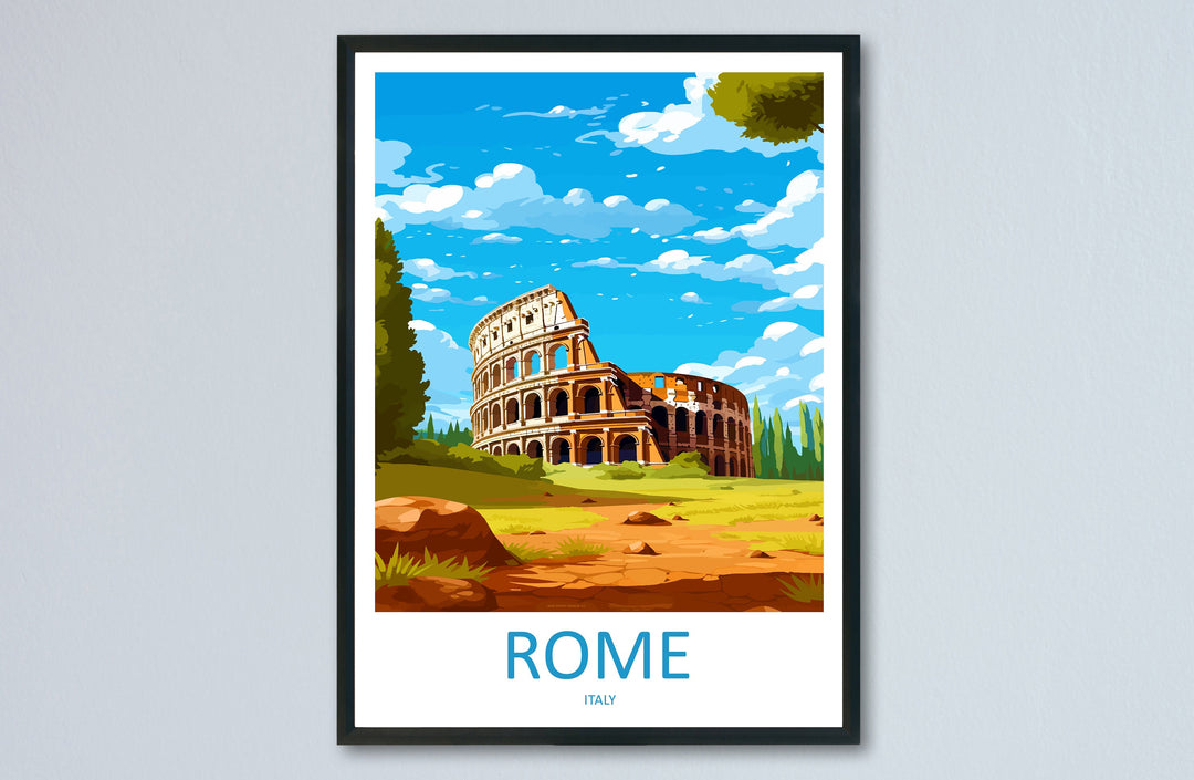 Rome Travel Print Wall Art Rome Wall Hanging Home Décor Rome Gift Art Lovers Italy Art Lover Gift Rome Print Italy Wall Art Decor