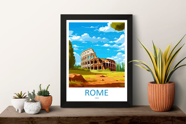 Rome Travel Print Wall Art Rome Wall Hanging Home Décor Rome Gift Art Lovers Italy Art Lover Gift Rome Print Italy Wall Art Decor