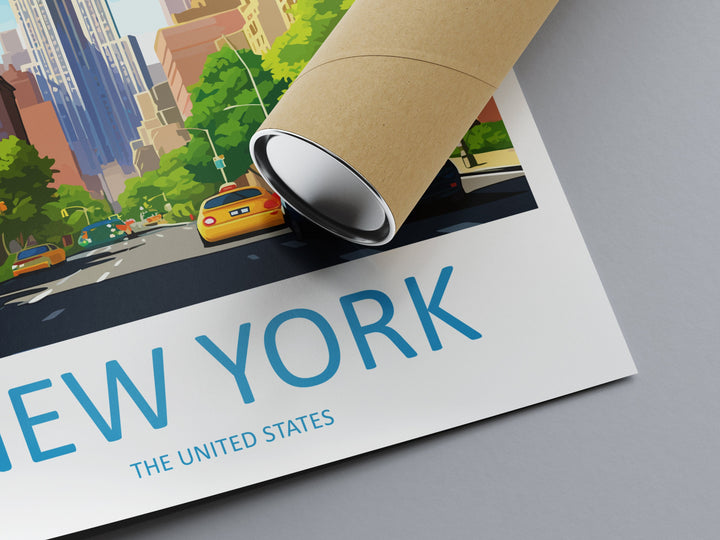 New York Travel Print Wall Art New York Wall Hanging Home Décor New York Gift Art Lovers New York State Art Gift Lover Print