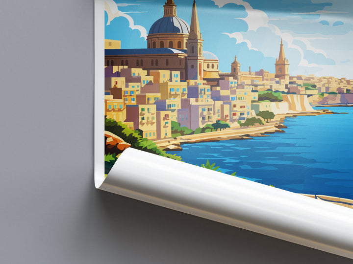 Malta Travel Print Wall Art Malta Wall Hanging Home Décor Malta Gift Art Lovers Malta Art Gift Lover Print
