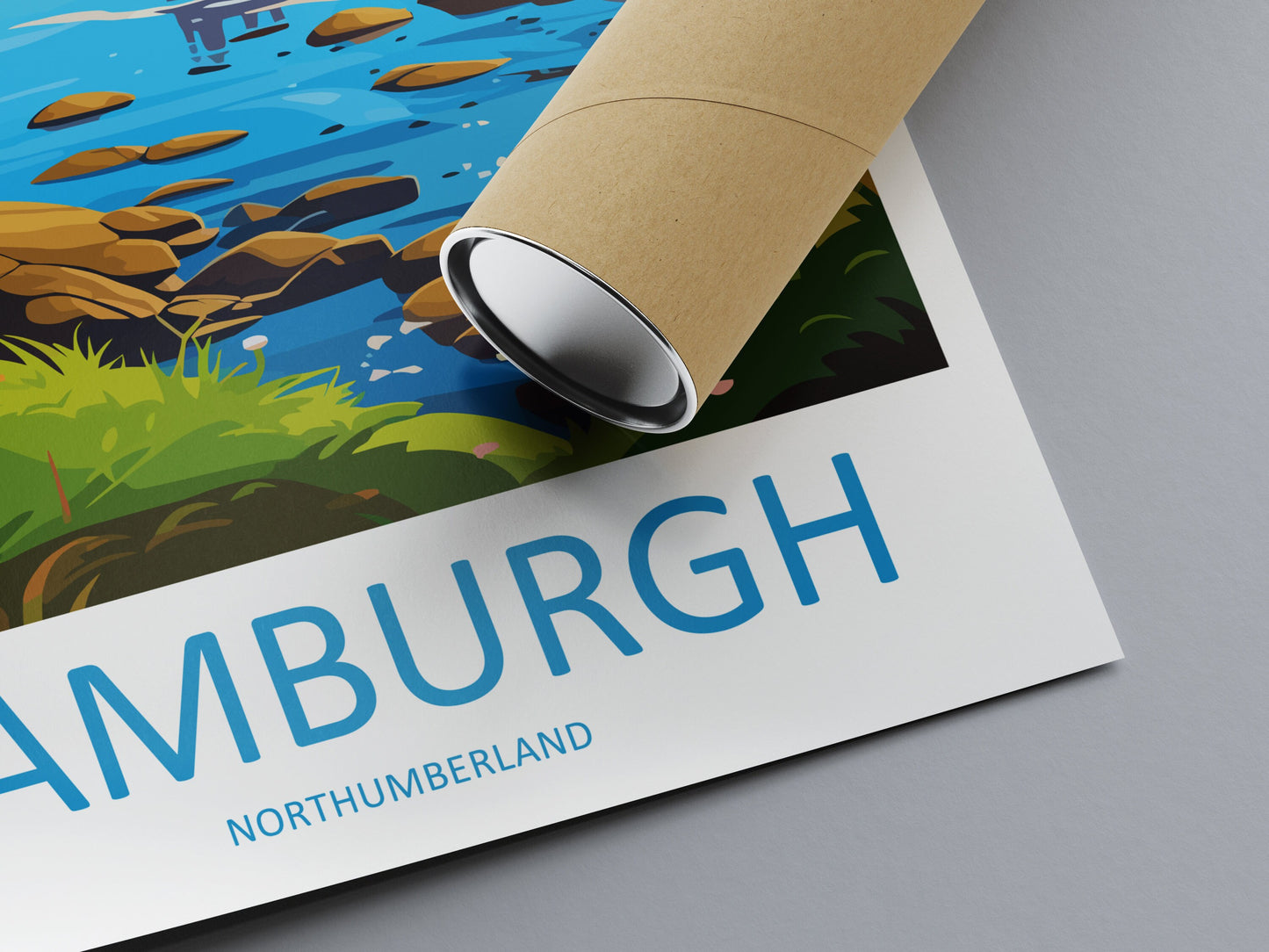 Bamburgh Castle Travel Print Wall Art Bamburgh Castle Wall Hanging Home Décor Bamburgh Castle Gift Art Lovers England Art Lover Gift