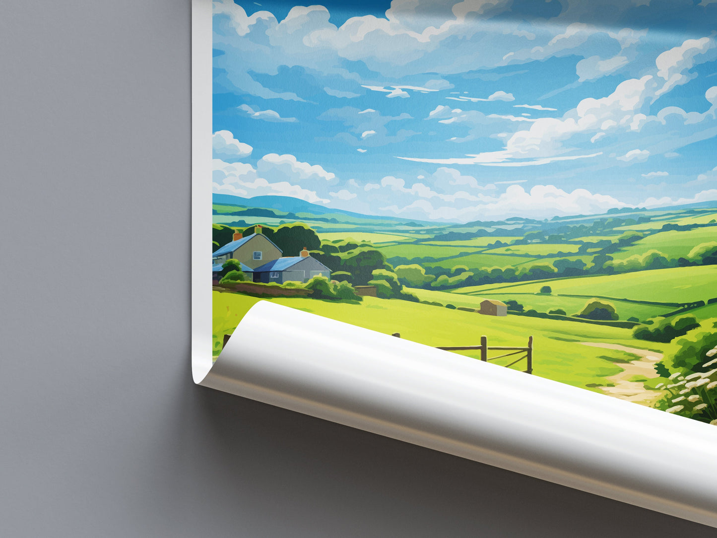 Pensrose Estate Travel Print Wall Art Pensrose Estate Wall Hanging Home Décor Pensrose Estate Gift Art Lovers Cornwall Art Pensrose Estate