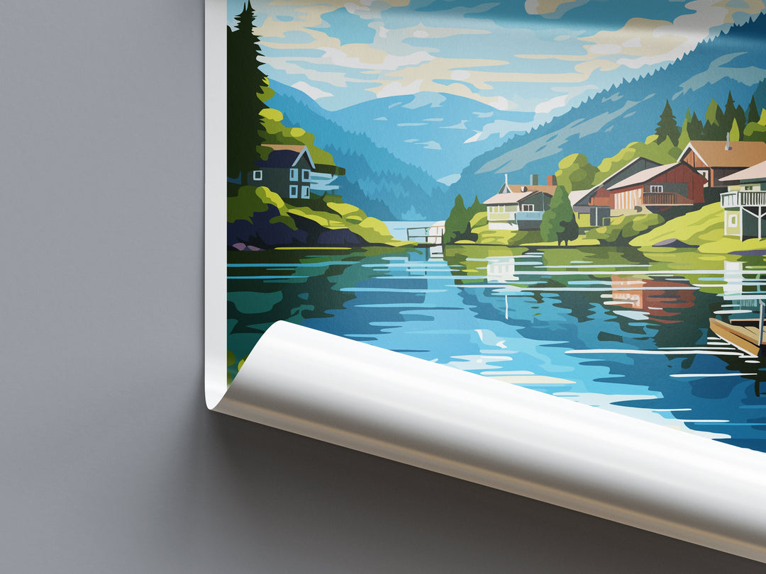 Flekkefjord Travel Print Flekkefjord Norway Home Décor Flekkefjord Art Print Room Print For Flekkefjord Gift Art