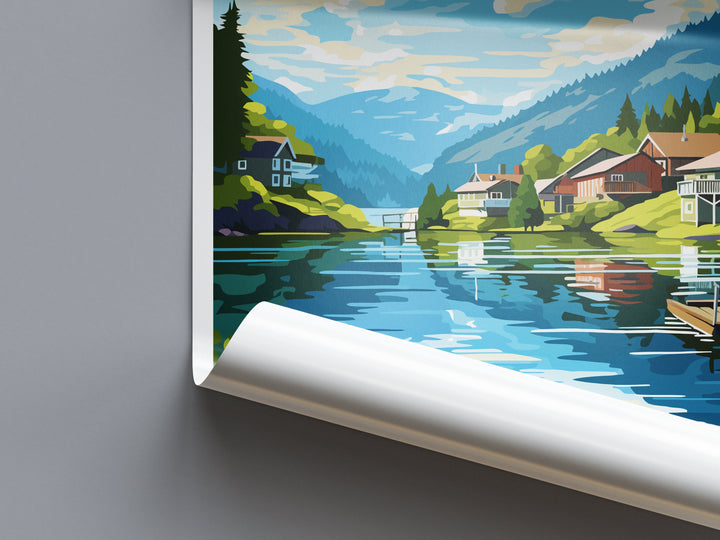 Flekkefjord Travel Print Flekkefjord Norway Home Décor Flekkefjord Art Print Room Print For Flekkefjord Gift Art