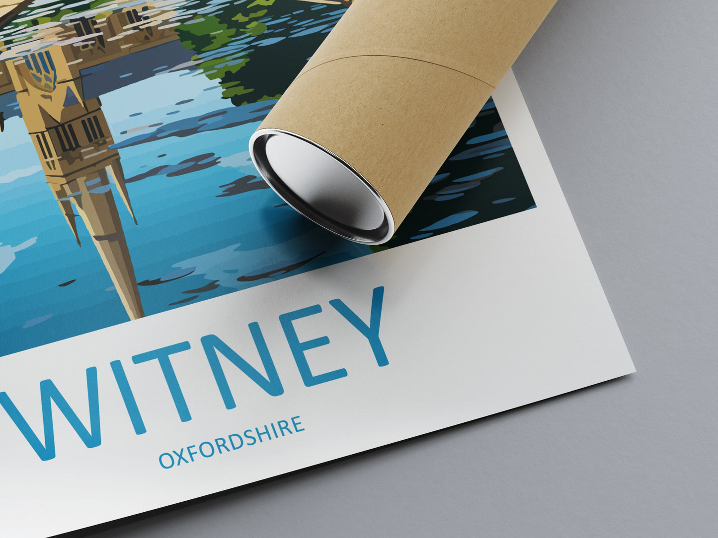 Witney Travel Print Wall Art Witney Wall Hanging Home Décor Witney Gift Art Lovers England Art Lover Gift Witney Travel Gift