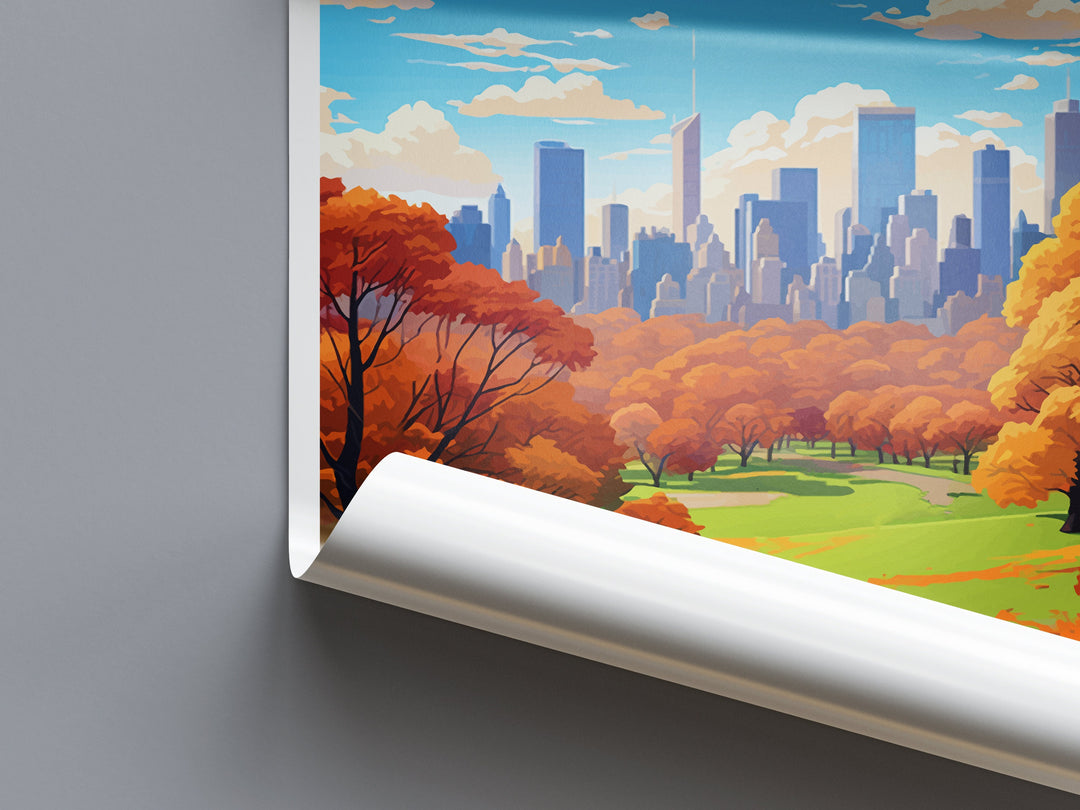 Central Park Travel Print Wall Art Central Park Wall Hanging Home Décor Central Park Gift Art Lovers New York State Art Gift Lover Print