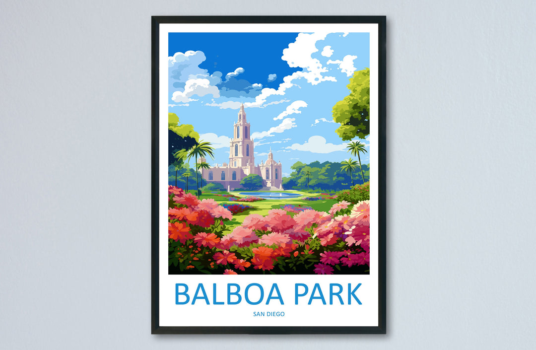 Balboa Park Travel Print Wall Art Balboa Park Wall Hanging Home Décor Balboa Park Gift Art Lovers California Art Lover Gift