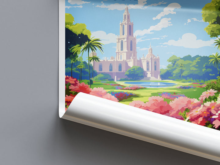 Balboa Park Travel Print Wall Art Balboa Park Wall Hanging Home Décor Balboa Park Gift Art Lovers California Art Lover Gift