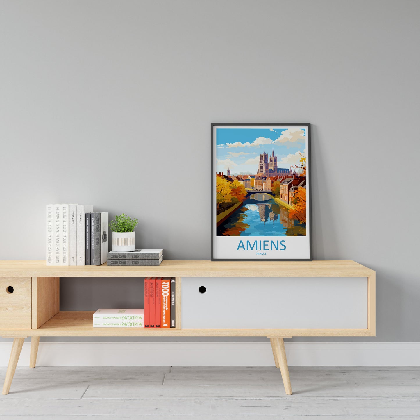 Amiens Travel Print Wall Art Amiens Wall Hanging Home Décor Amiens Gift Art Lovers France Art Lover Gift Amiens Poster