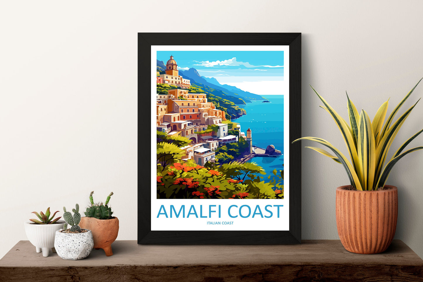 Amalfi Travel Print Wall Art Amalfi Italy Wall Hanging Home Decoration Amalfi Gift Art Lovers Wall Art Print Amalfi Italy Art Amalfi Art