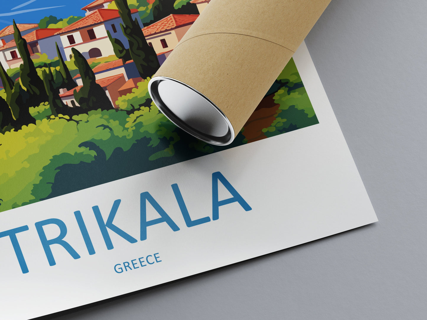 Trikala Travel Print Wall Art Trikala Greece Wall Hanging Home Deco Trikala Gift Art Lovers Wall Art Print Trikala Greece