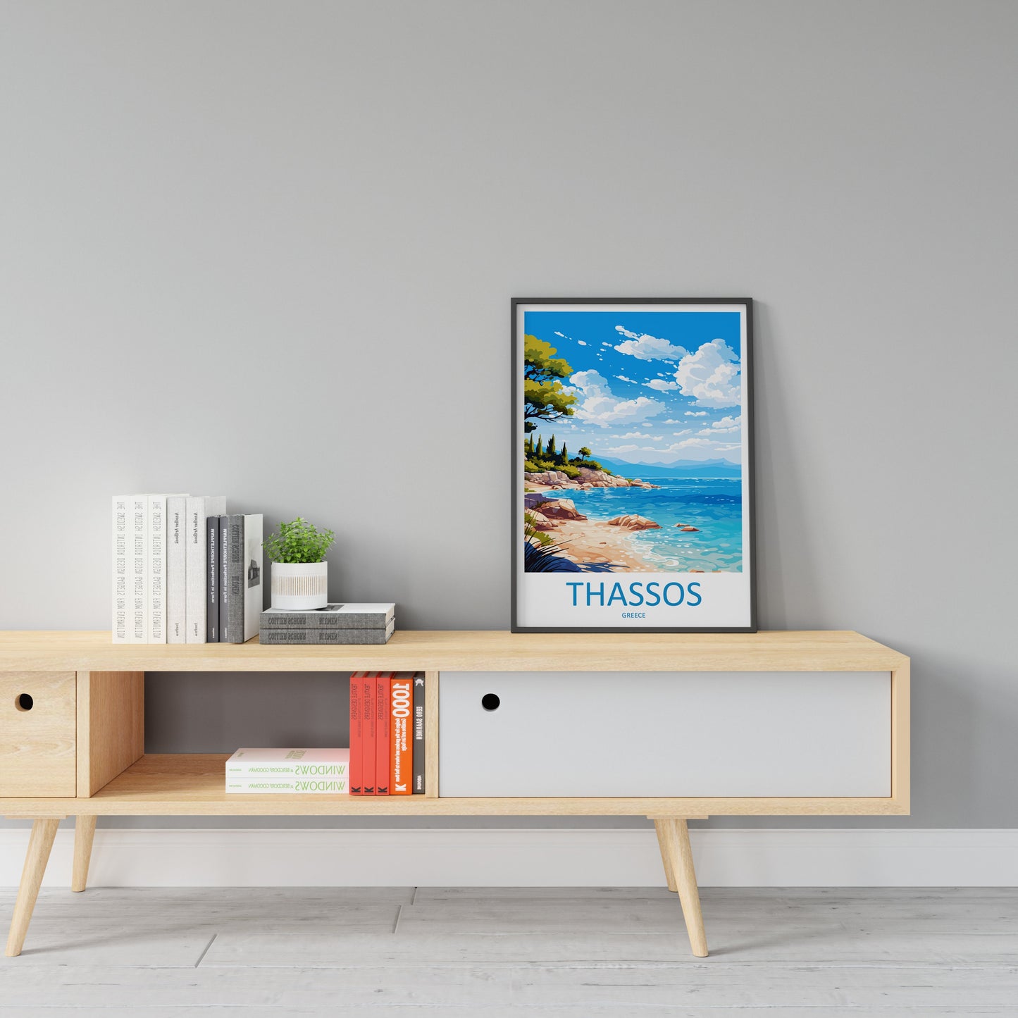 Thassos Travel Print Wall Art Thassos Greece Wall Hanging Home Decoration Thassos Gift Art Lovers Wall Art Print Thassos Greece Wall Art