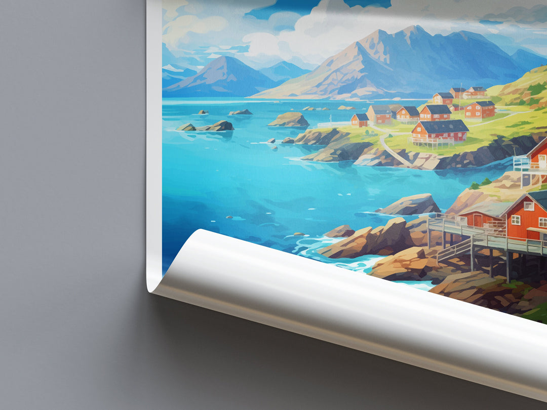 The Fjords Travel Print The Fjords Norway Home Décor The Fjords Art Print Norwegian Mountains Room Print For Scandinavian Mountains Gift Art