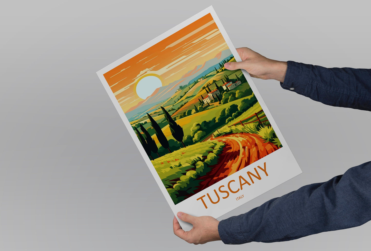 Tuscany Travel Print Wall Art Tuscany Italy Wall Hanging Home Decoration Tuscany Gift Art Lovers Wall Art Print Tuscany Italy Art Tuscany