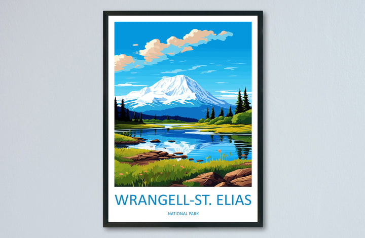 Wrangell-St. Elias National Park Travel Print Wall Art Wrangell-St. Elias National Park Wall Hanging Home Décor Wrangell-St. Elias National