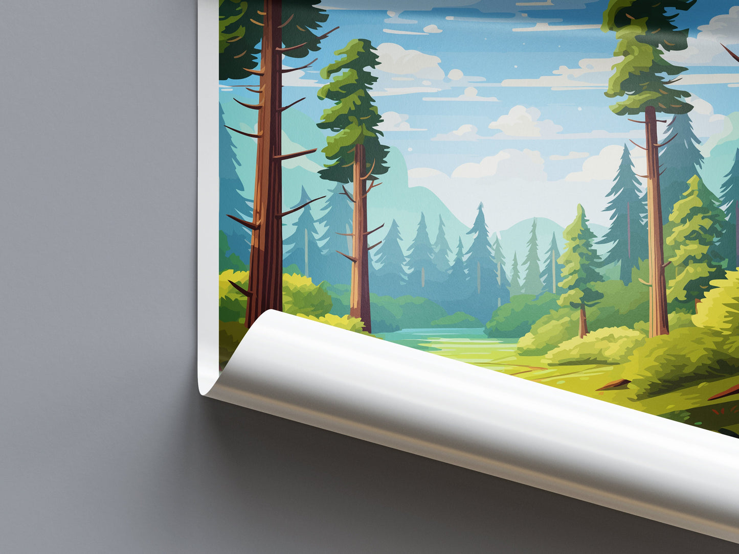 Redwood National Park Travel Print Wall Art Redwood Wall Hanging Home Décor Redwood Gift Art Lovers California Art Lover Gift