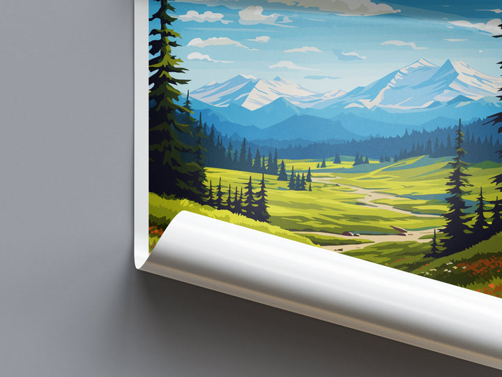 Olympic National Park Travel Print Wall Art Olympic National Park Wall Hanging Home Décor Olympic National Park Art Gift Poster