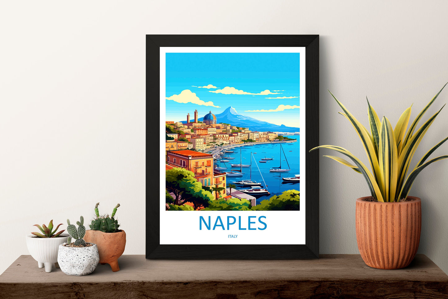 Naples Travel Print Wall Art Naples Italy Wall Hanging Home Decoration Naples Gift Art Lovers Wall Art Print Naples Italy Art Naples Art