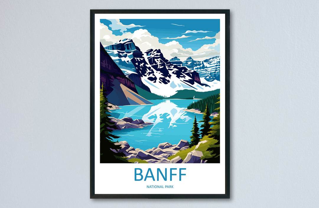 Banff National Park Travel Print Wall Art Banff Wall Hanging Home Décor Banff Gift Art Lovers Canada Art Lover Gift