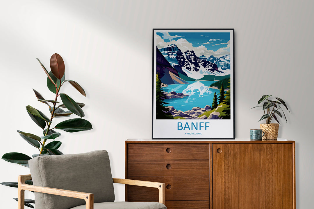 Banff National Park Travel Print Wall Art Banff Wall Hanging Home Décor Banff Gift Art Lovers Canada Art Lover Gift