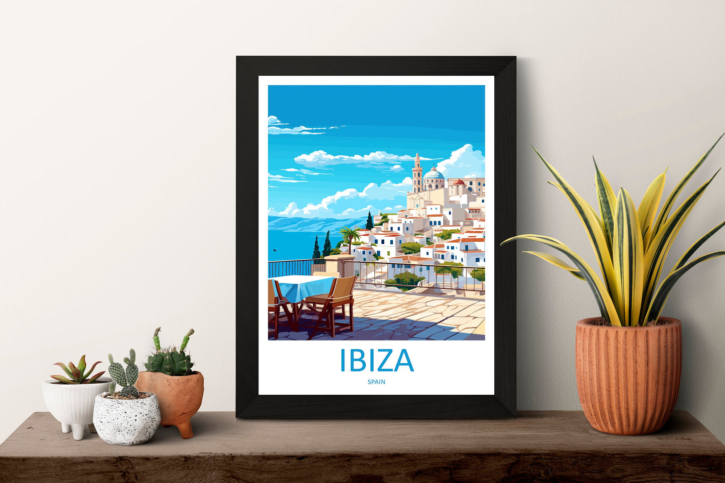 Ibiza Travel Print Wall Art Ibiza Wall Hanging Home Décor Ibiza Gift Art Lovers Spain Art Lover Gift Ibiza Wall Décor Ibiza Spain Print