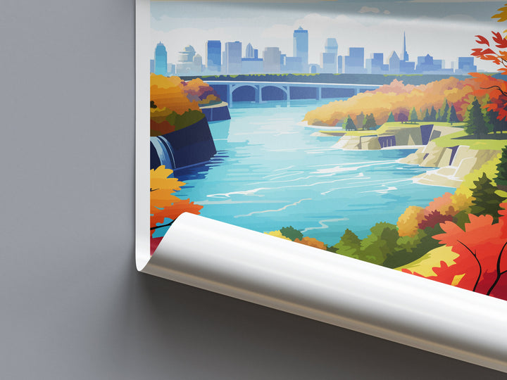 Niagara Falls Travel Print Wall Art Niagara Falls Wall Hanging Home Décor Niagara Falls Gift Art Lovers New York State Art Gift Lover Print