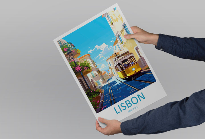 Lisbon Travel Print Wall Art Lisbon Wall Hanging Home Décor Lisbon Gift Art Lovers Portugal Art Lover Gift Lisbon Poster