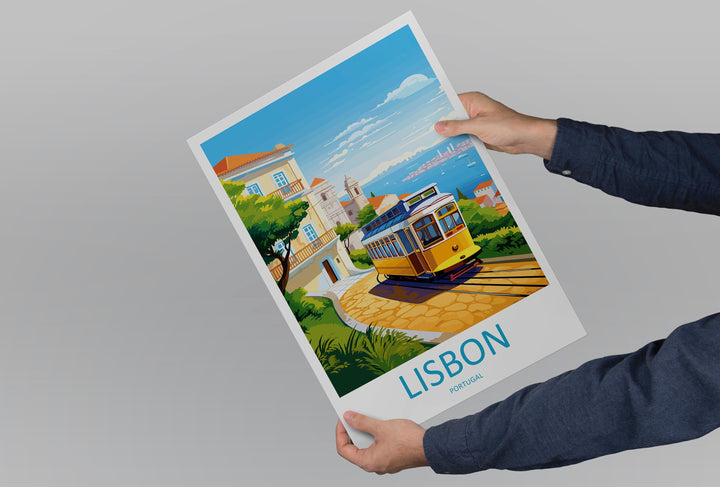Lisbon Travel Print Wall Art Lisbon Wall Hanging Home Décor Lisbon Gift Art Lovers Portugal Art Lover Gift Lisbon Poster