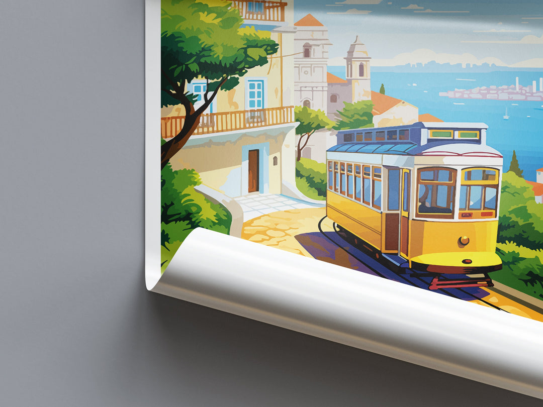 Lisbon Travel Print Wall Art Lisbon Wall Hanging Home Décor Lisbon Gift Art Lovers Portugal Art Lover Gift Lisbon Poster
