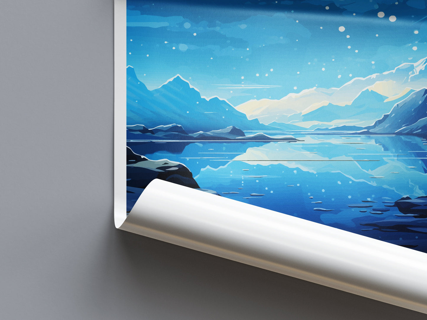Iceland Travel Print Wall Art Iceland Wall Hanging Home Décor Iceland Gift Art Lovers Iceland Art Lover Gift Decor