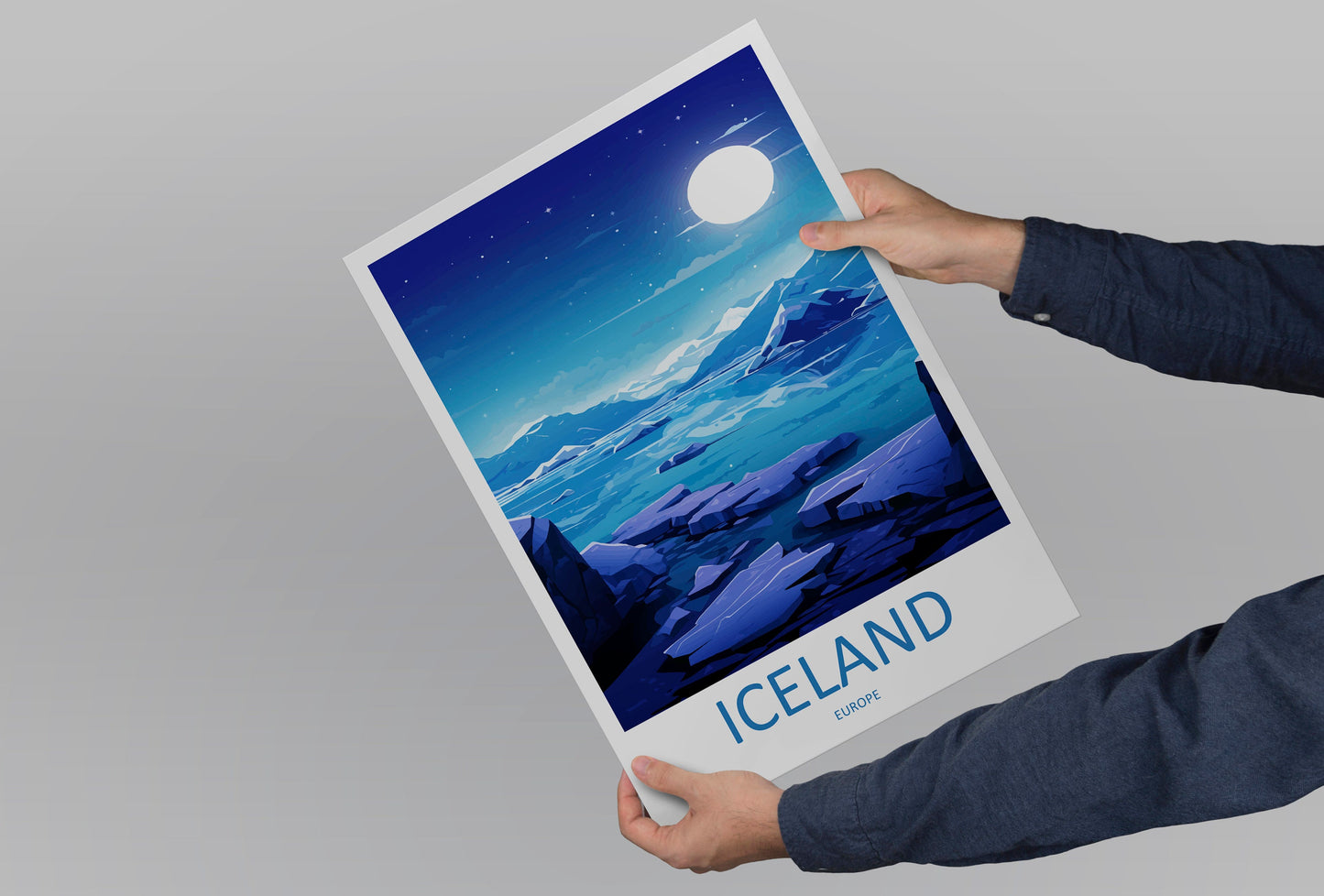 Iceland Travel Print Wall Art Iceland Wall Hanging Home Décor Iceland Gift Art Lovers Iceland Art Lover Gift Decor