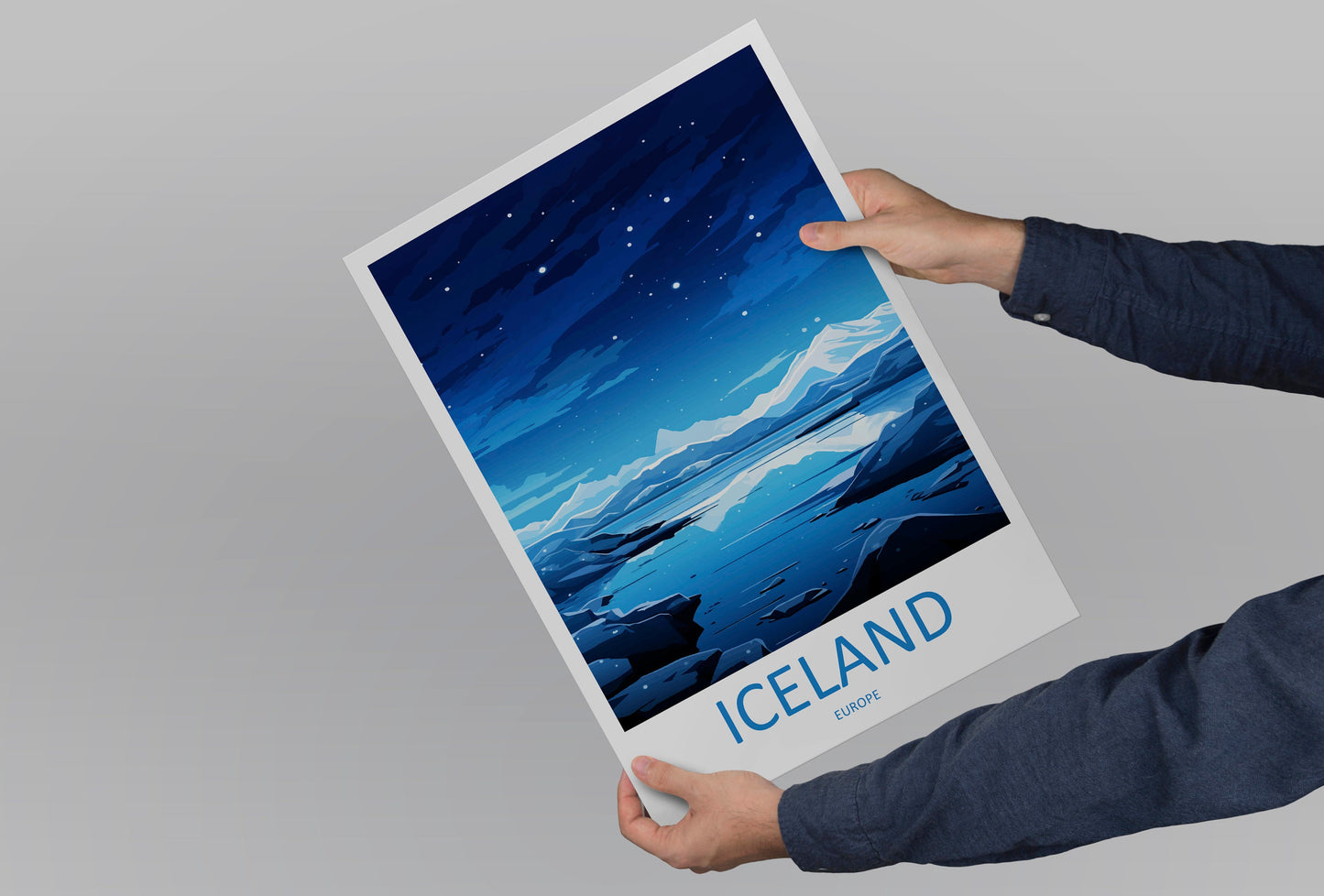 Iceland Travel Print Wall Art Iceland Wall Hanging Home Décor Iceland Gift Art Lovers Iceland Art Lover Gift Decor