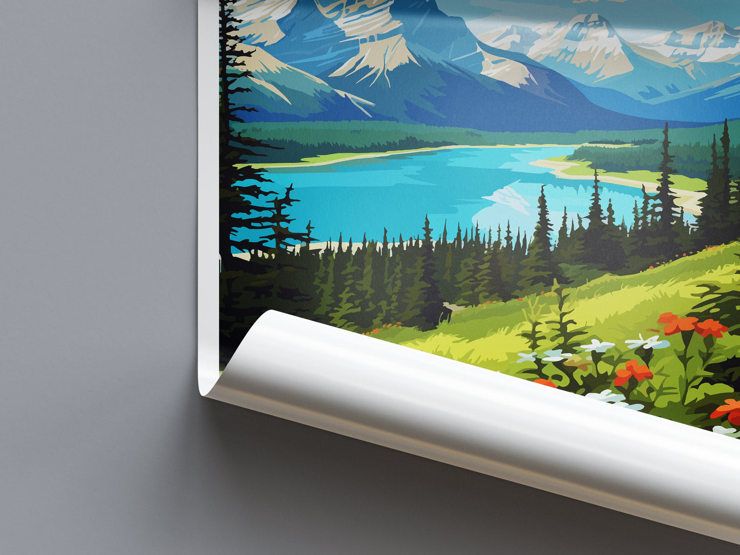 Jasper National Park Travel Print Wall Art Jasper National Park Wall Hanging Home Décor Jasper National Park Gift Art Lovers Canada Art Gift