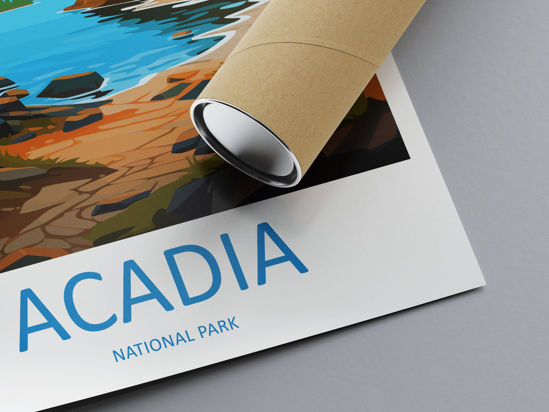 Acadia National Park Travel Print Wall Art Acadia National Park Wall Hanging Home Décor Acadia National Park Gift Art Lovers National Park