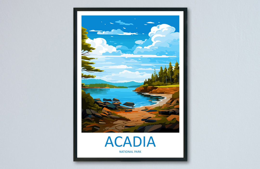 Acadia National Park Travel Print Wall Art Acadia National Park Wall Hanging Home Décor Acadia National Park Gift Art Lovers National Park