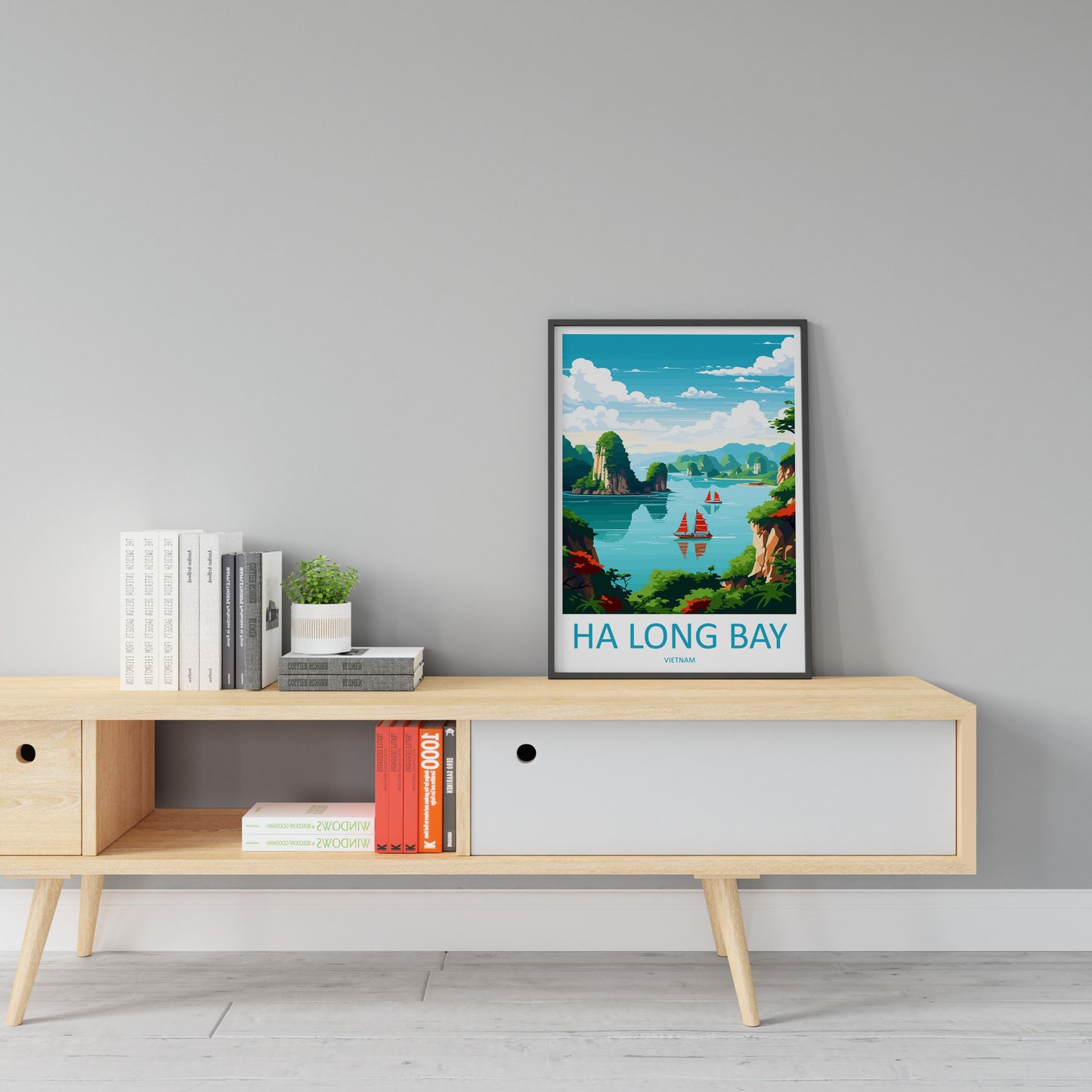 Ha Long Bay Travel Print Wall Art Ha Long Bay Wall Hanging Home Décor Ha Long Bay Gift Art Lovers Vietnam Art Lover Gift Ha Long Bay islands