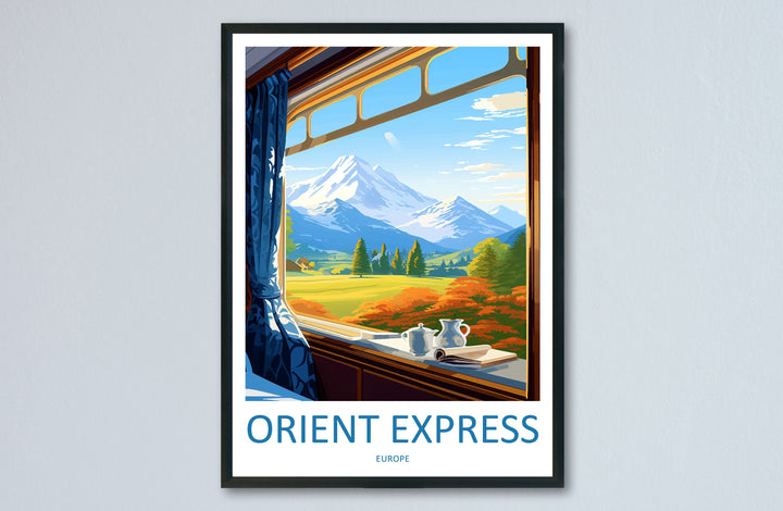 Orient Express Travel Print Wall Art Orient Express Wall Hanging Home Décor Orient Express Gift Art Lovers Europe Art Lover Gift Europe Deco